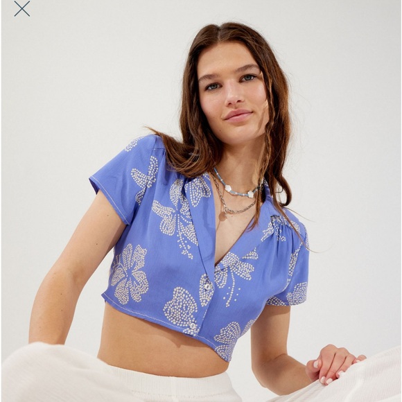 Purple Hibiscus Top ASO Sarah Cameron - Picture 3 of 6